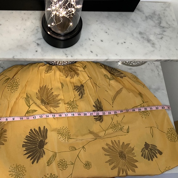 Yellow Strapless Halter Floral Print Summer Dress/Beach - Picture 14 of 15